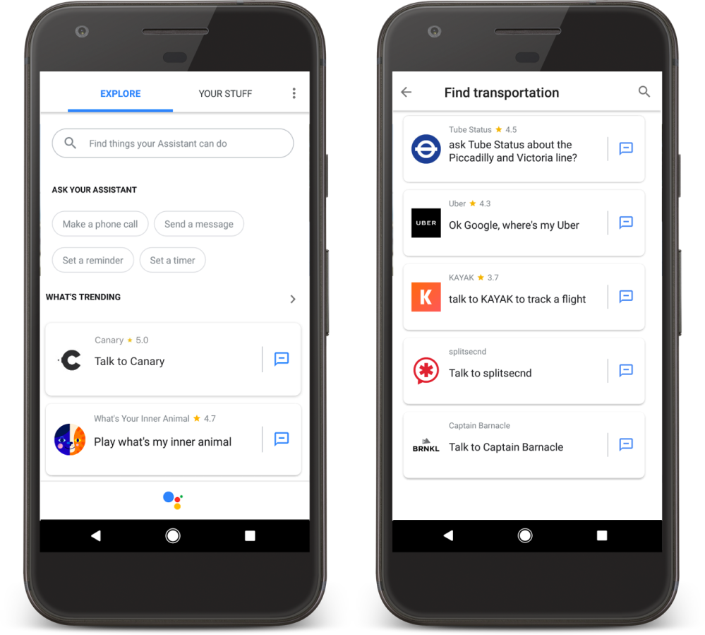 Google Assistant redesigning ‘Explore’ w/ subcategories, adding speaker ...