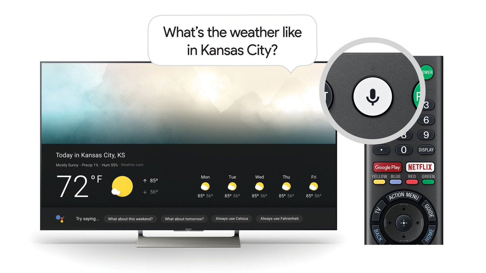 control android tv with google assistant