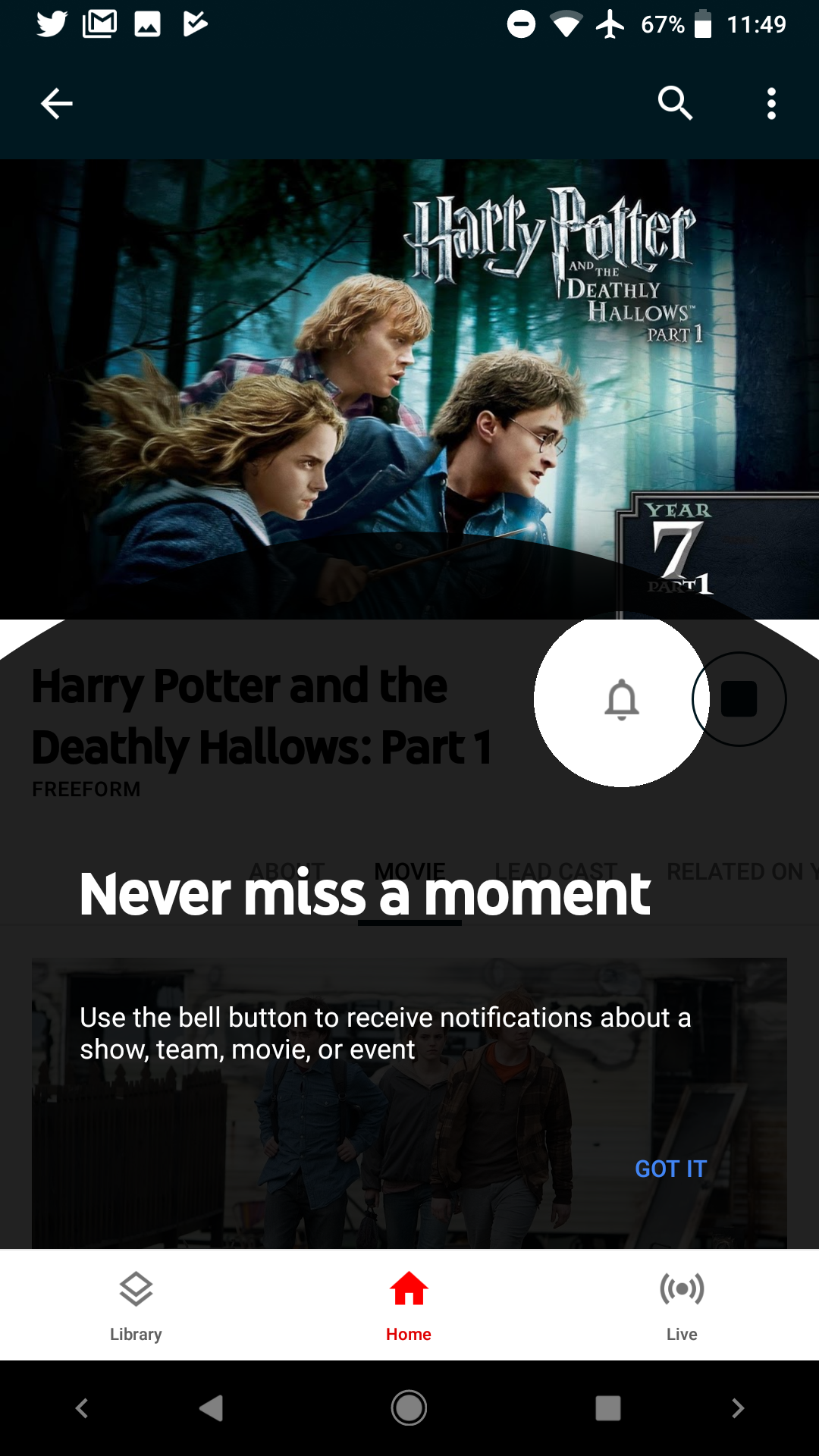 YouTube TV Update Adds Notifications To Get Upcoming Show, Movie ...