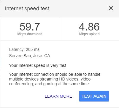 google speedtest wifi