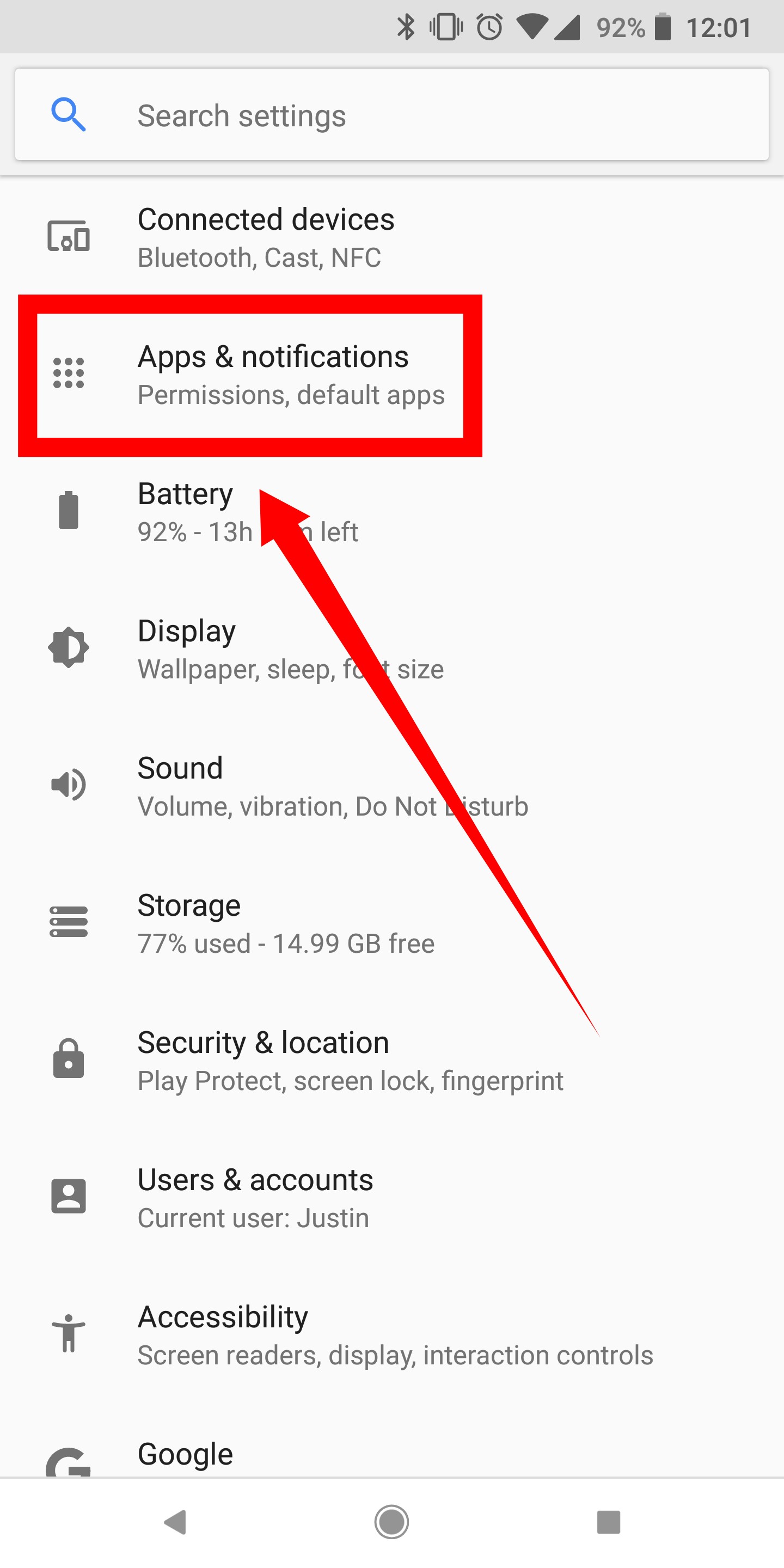 How to turn off notification dots on Android