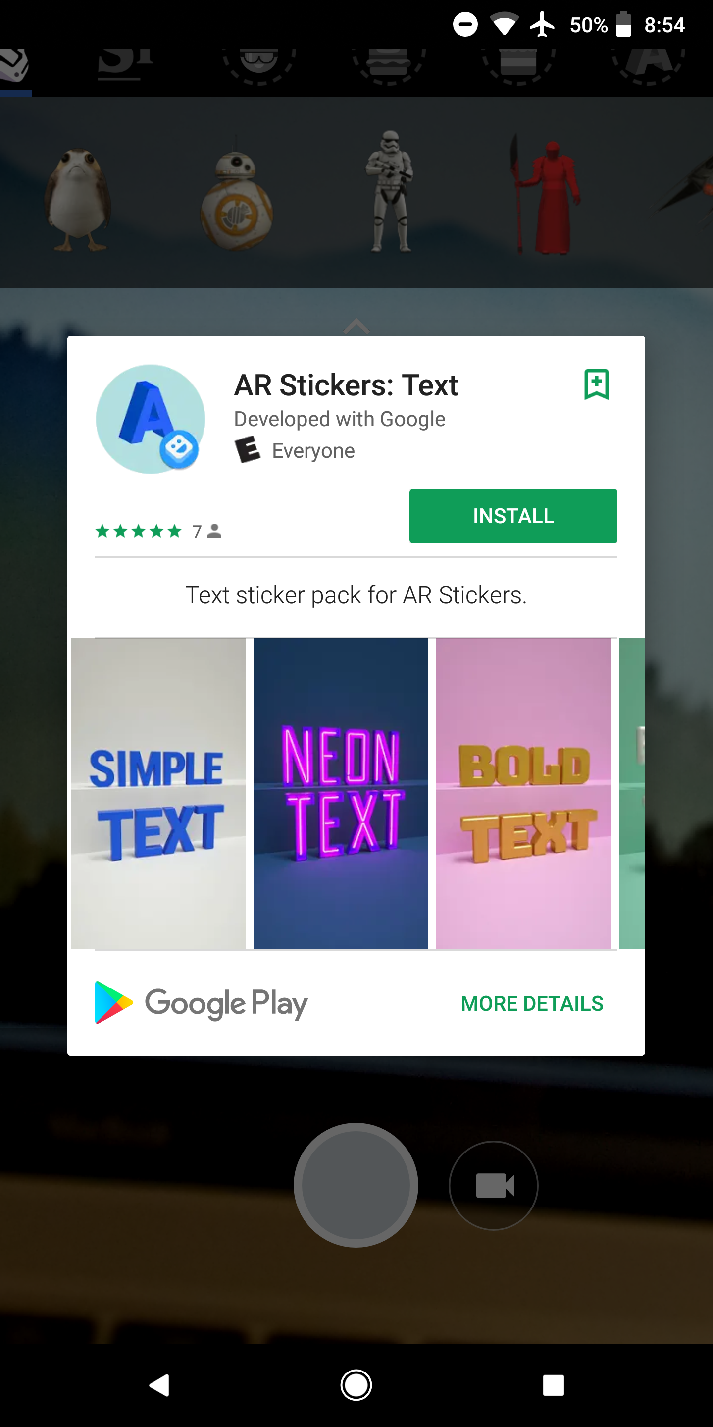 AR Stickers 1.2 adds live carousel preview, unbundles Foodmoji & Text packs