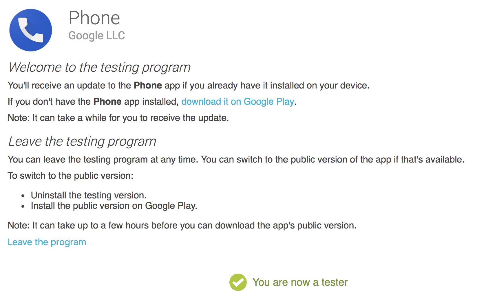Google Phone app gaining directtovoicemail spam filtering, beta test