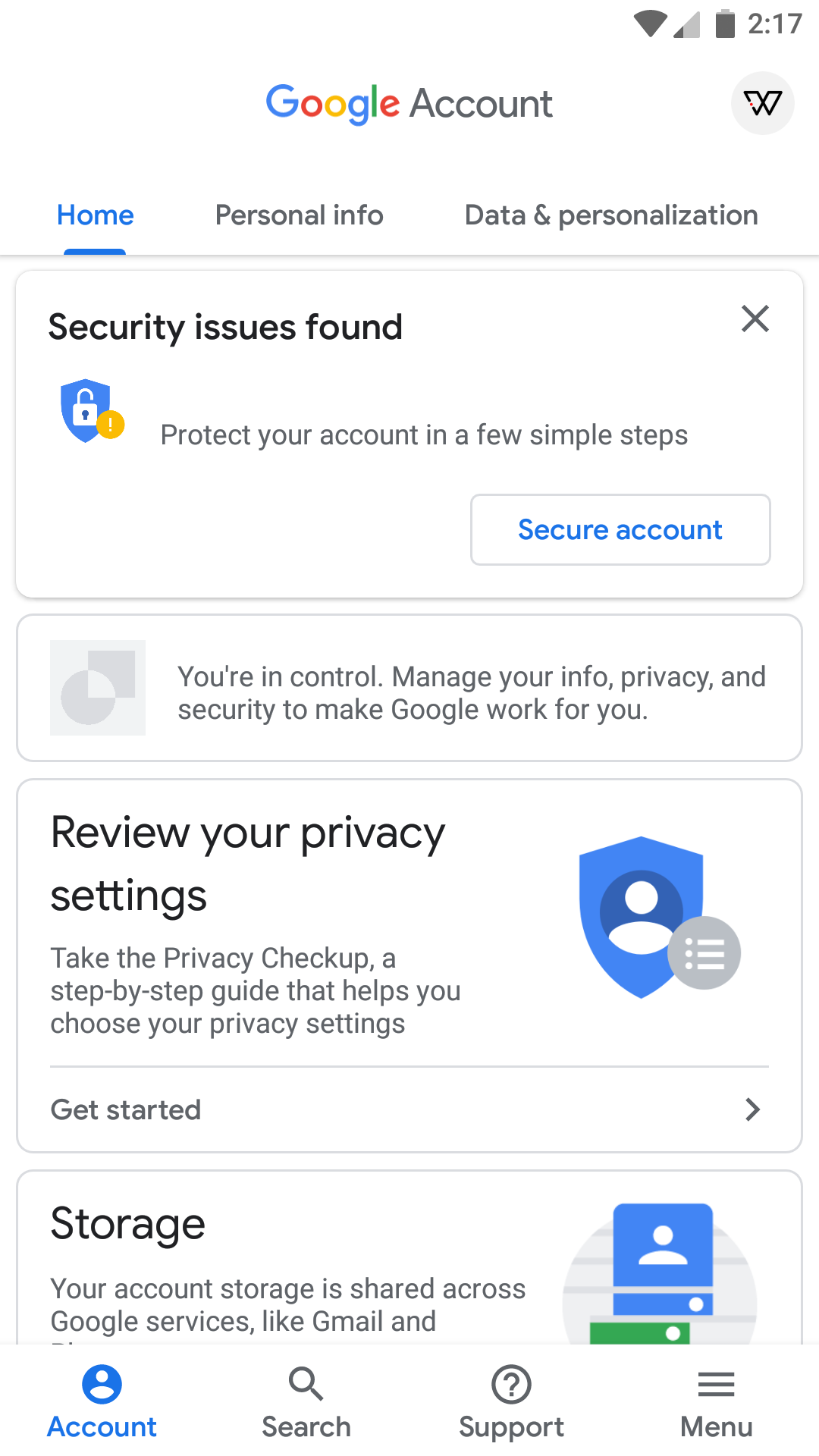 This is the ‘Material Design 2’ revamp of Google Account settings in ...