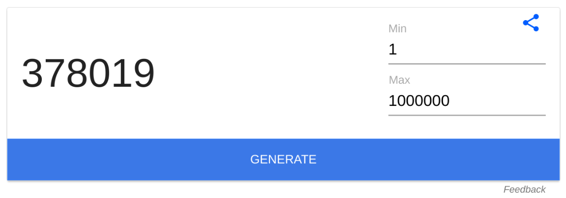 google number picker