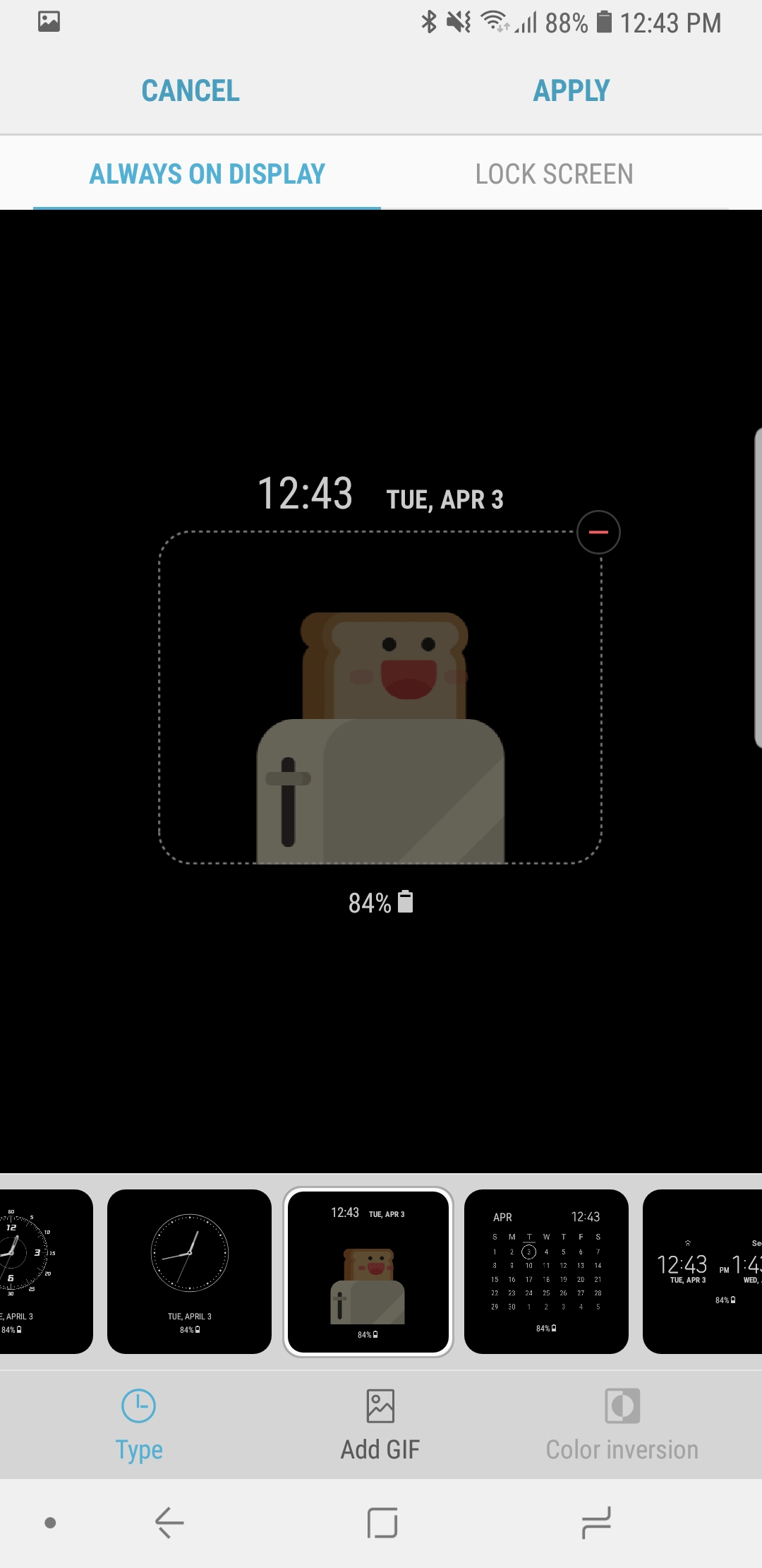 How to add an animated GIF to the Galaxy S9, S8, and Note 8's 'Alwayson Display'