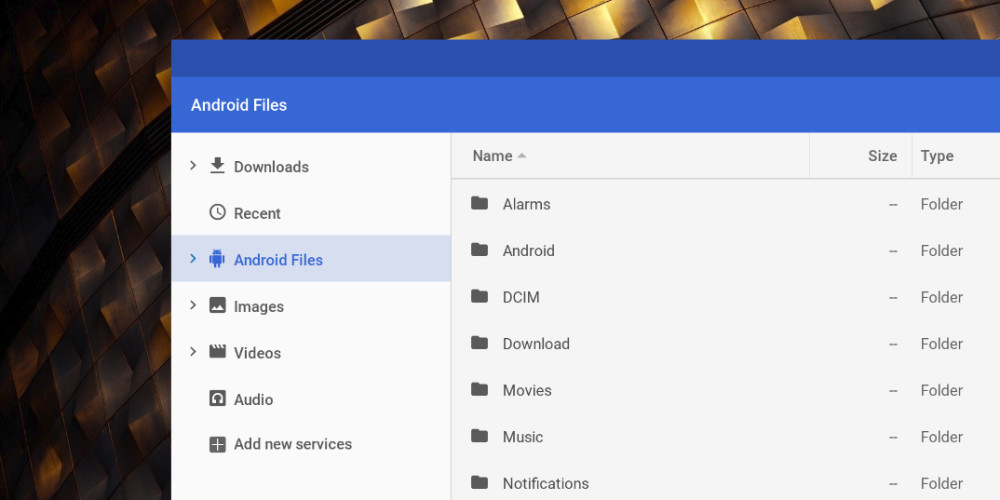 chrome downloads folder android