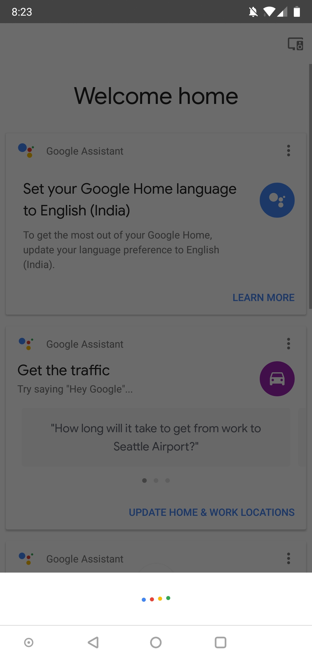 learn english with google home