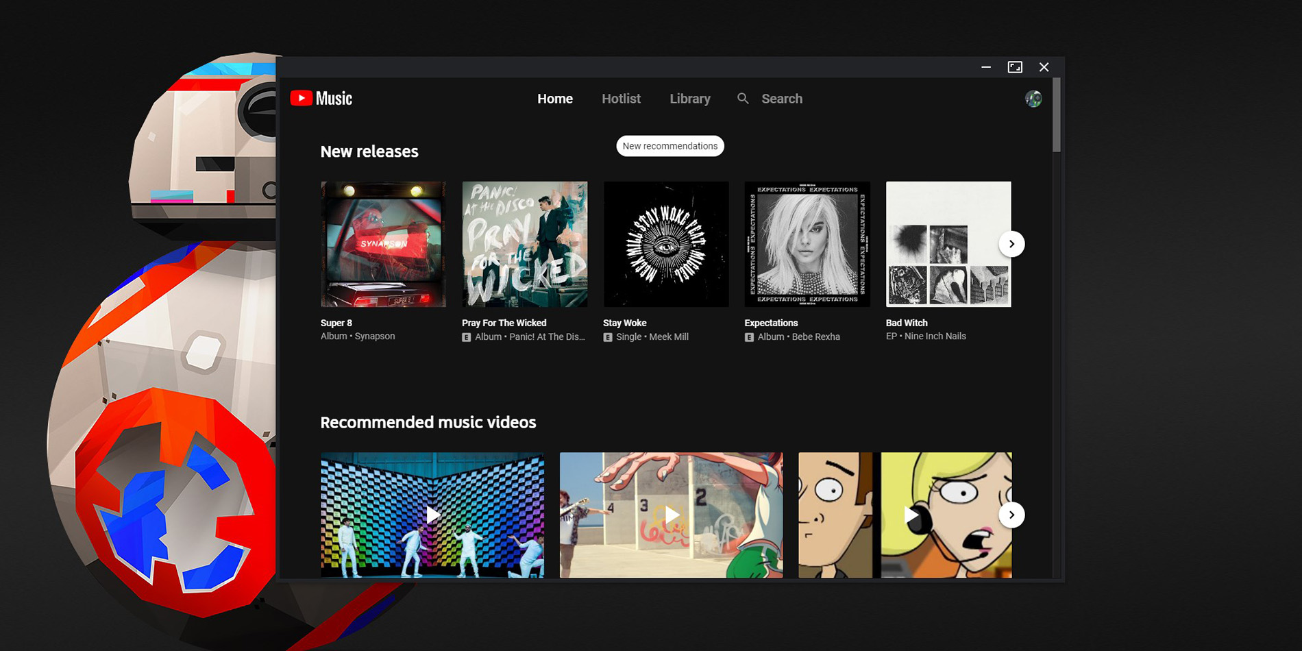 youtube music desktop application