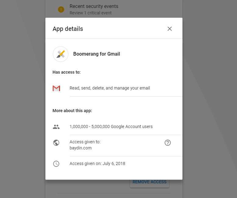 how to uninstall inbox app for gmail