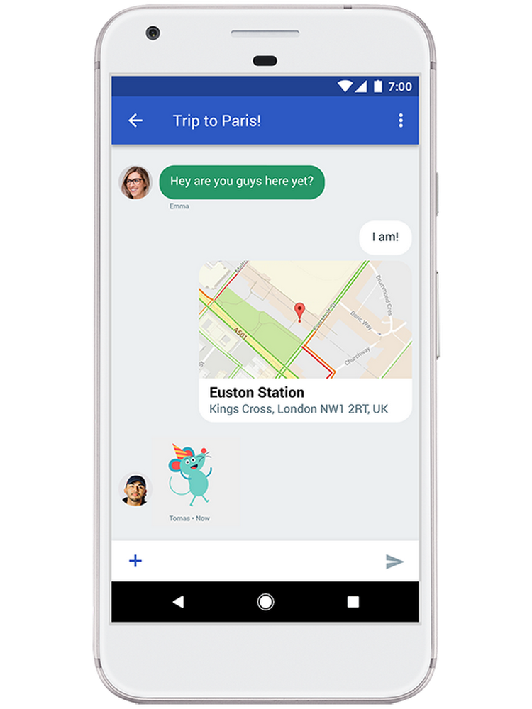 android messages chatting google