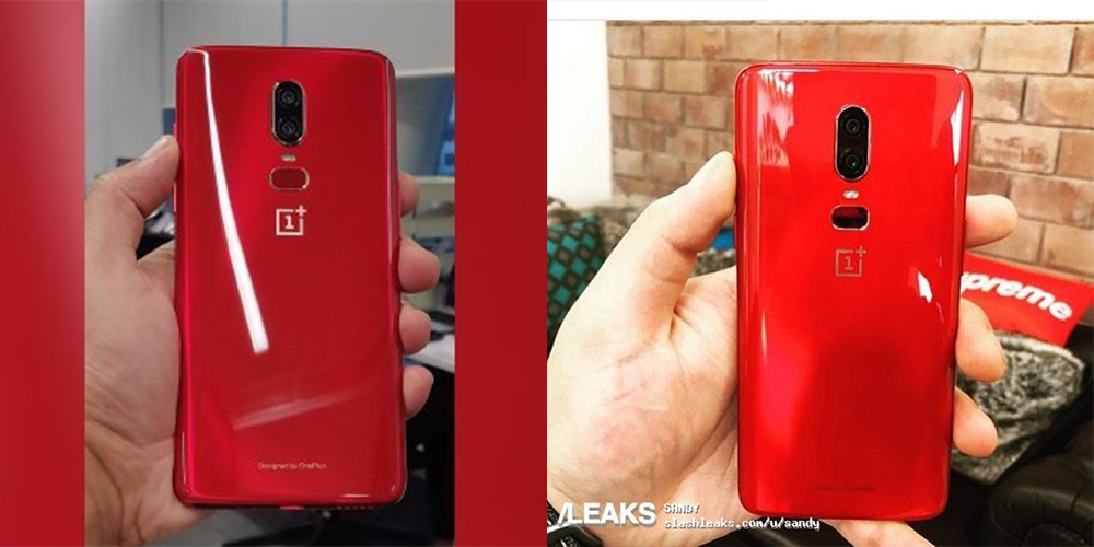 OnePlus 6 appears in new red color in alleged photos ahead of launch