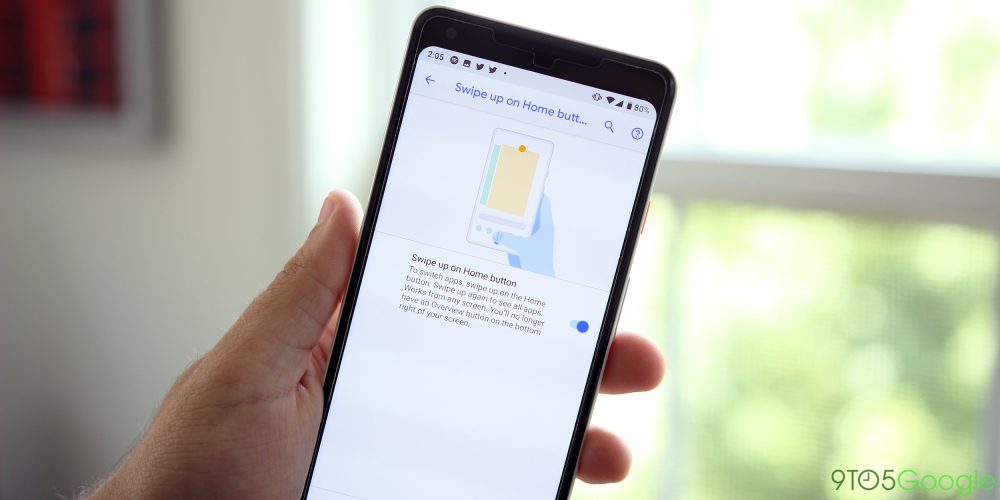 how to turn on gesture navigation in android 9 pie on google pixel devices 9to5google