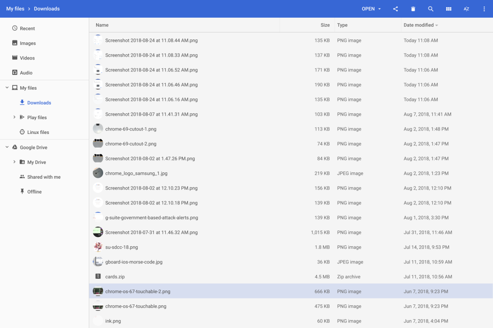 Chrome OS 69 Files
