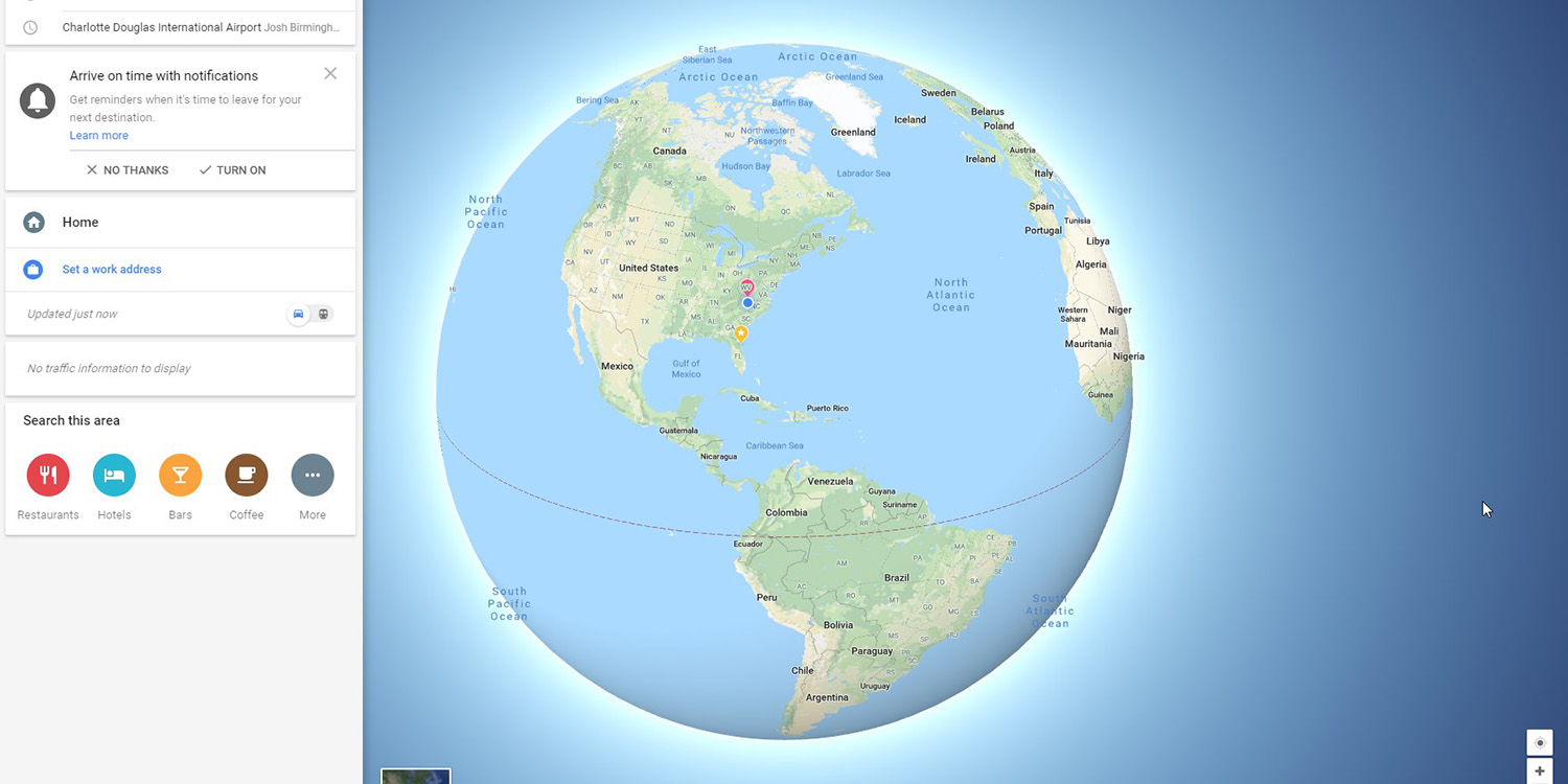 google maps 3d earth view not available