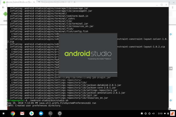 Install Android Studio on an ARM-powered Chromebook