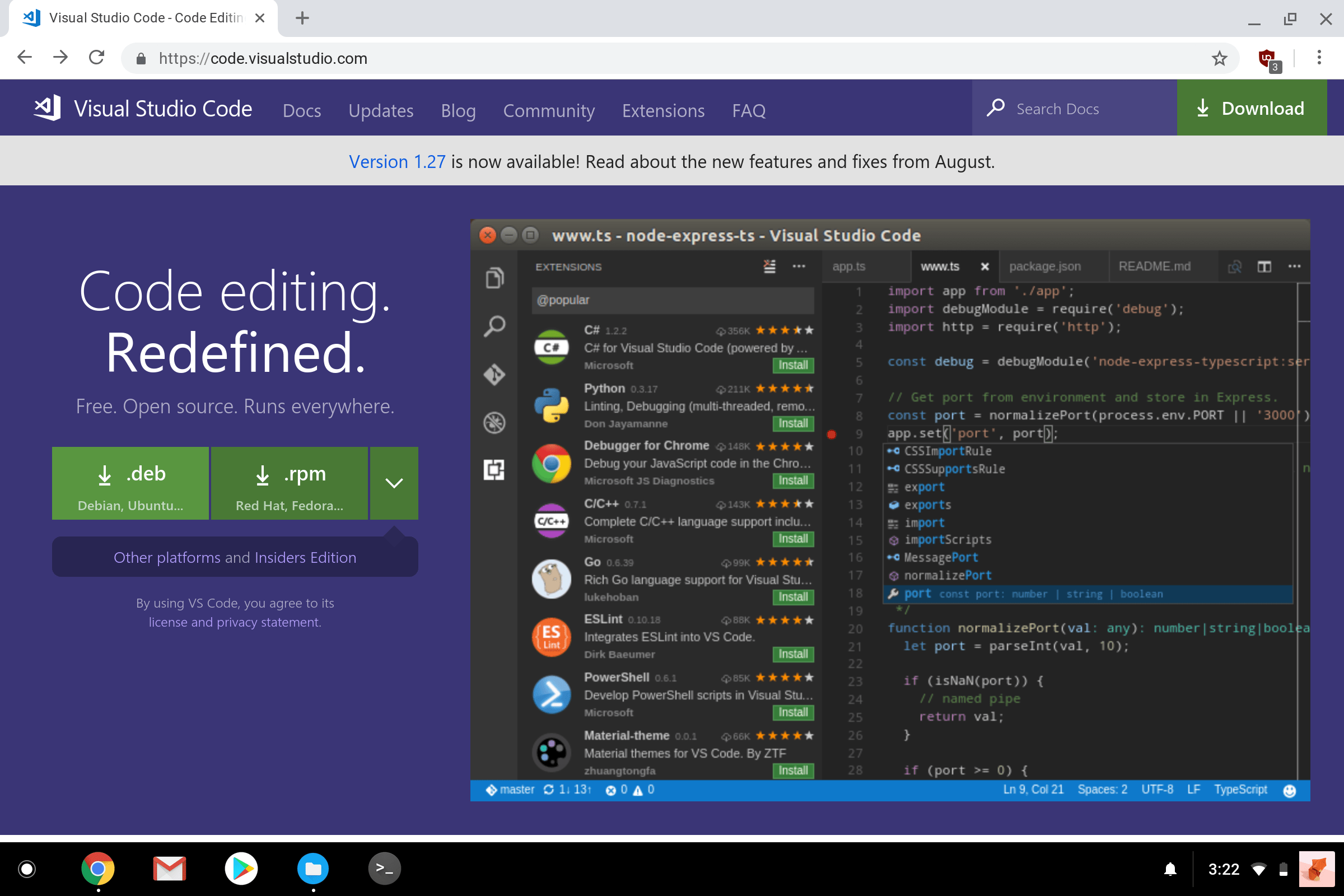 Шел скрипт. Visual Studio code. Среда разработки Visual Studio. Visual Studio Linux. Код Visual Studio.