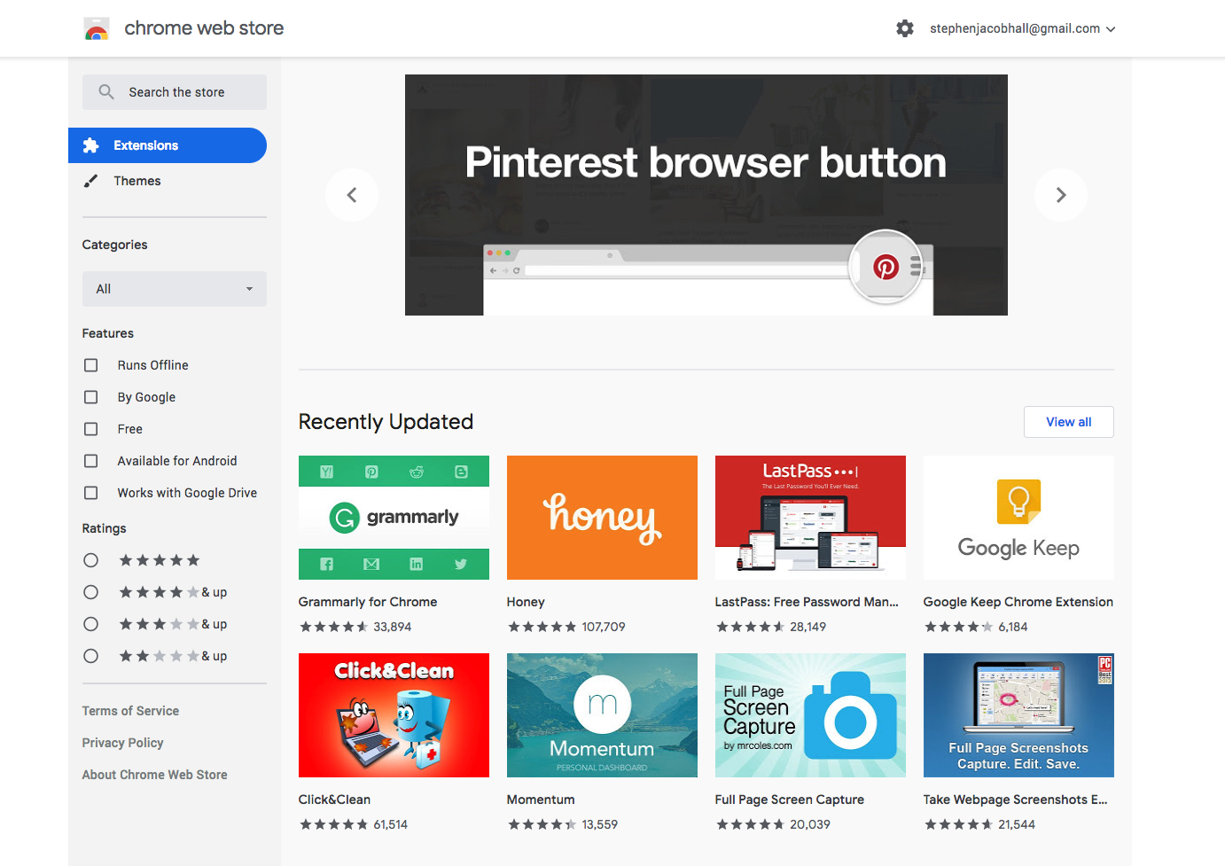 Chrome Web Store Gets The Google Material Theme Treatment
