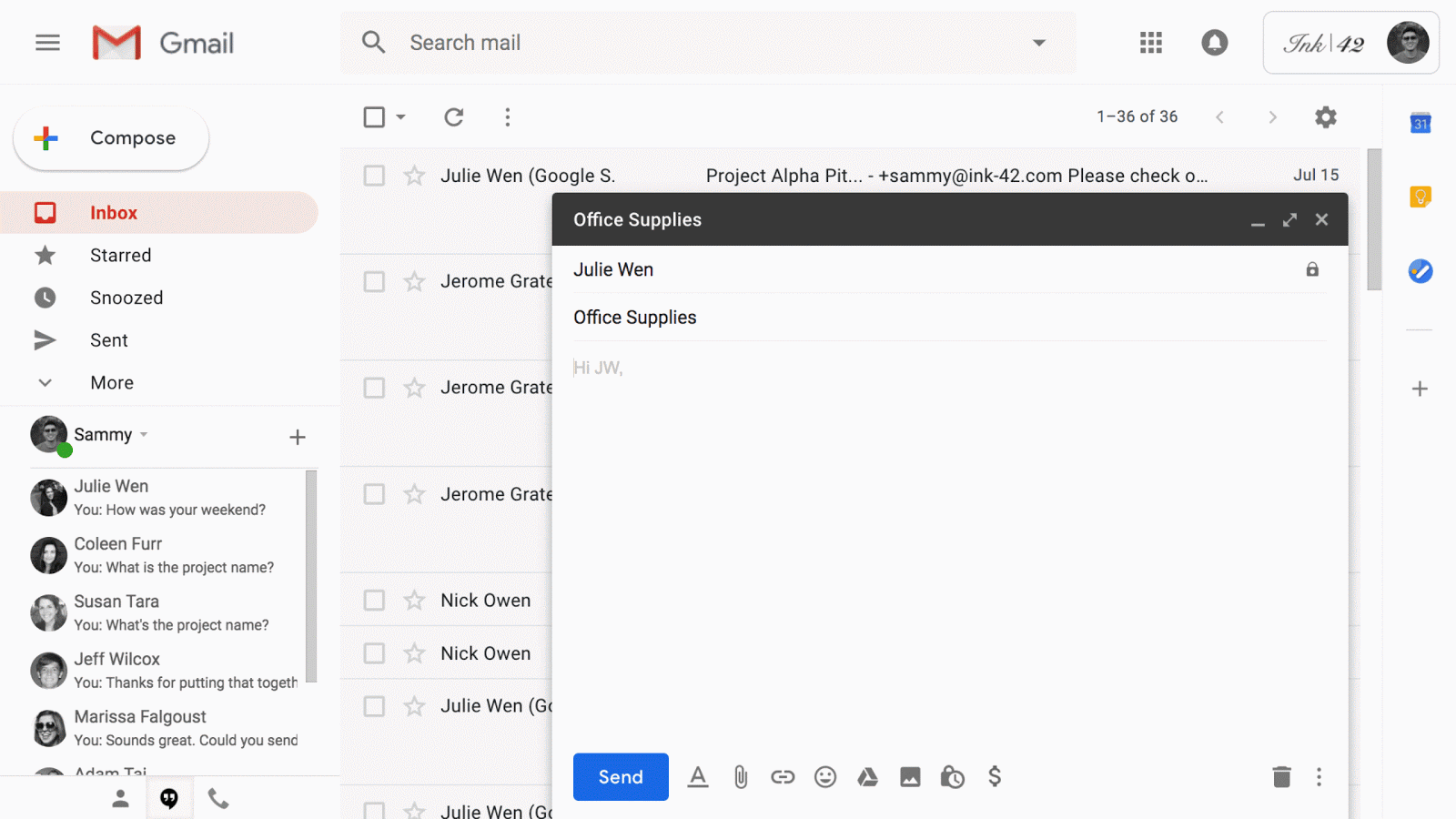 Fonctionnement de Smart Compose du Gmail