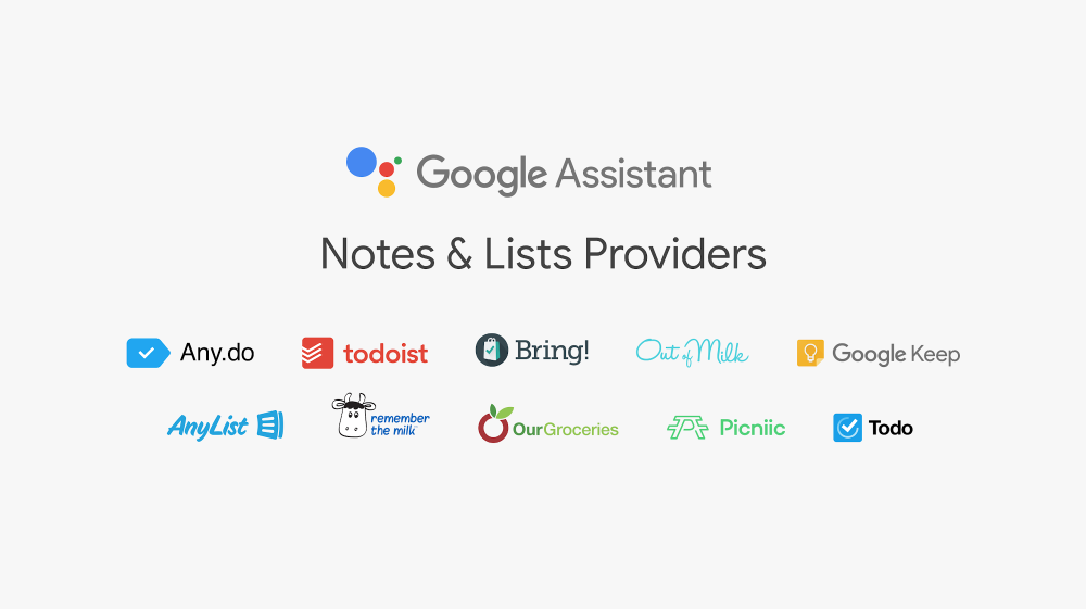 Google Assistant Notes and Lists