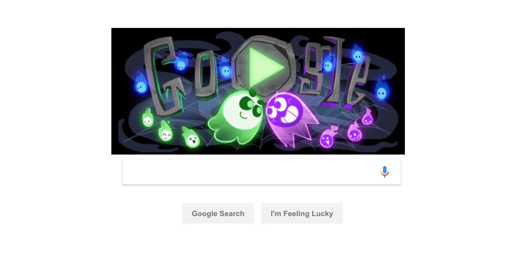google doodle halloween 2018