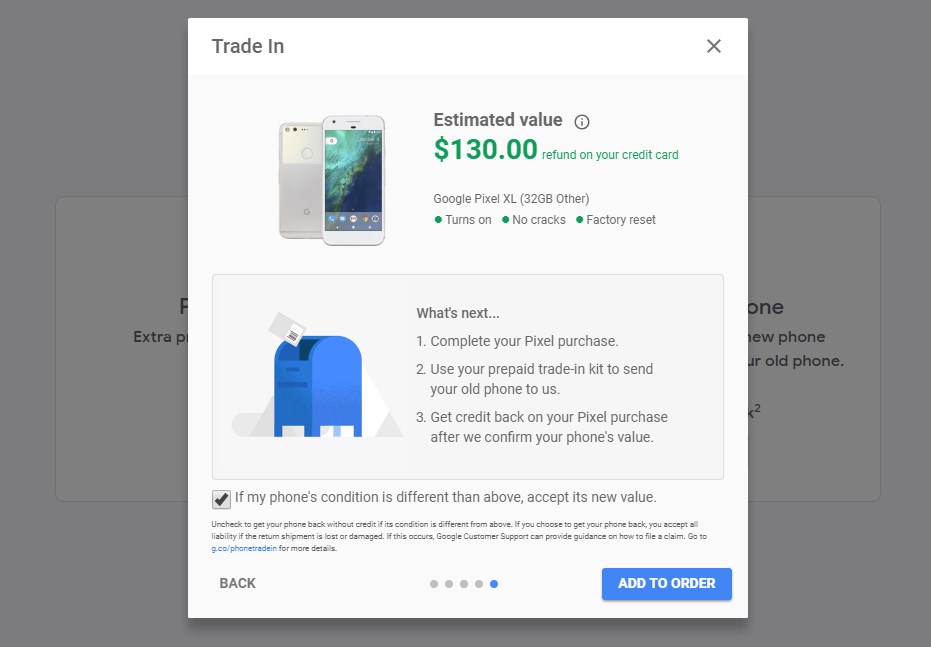 trade in google pixel