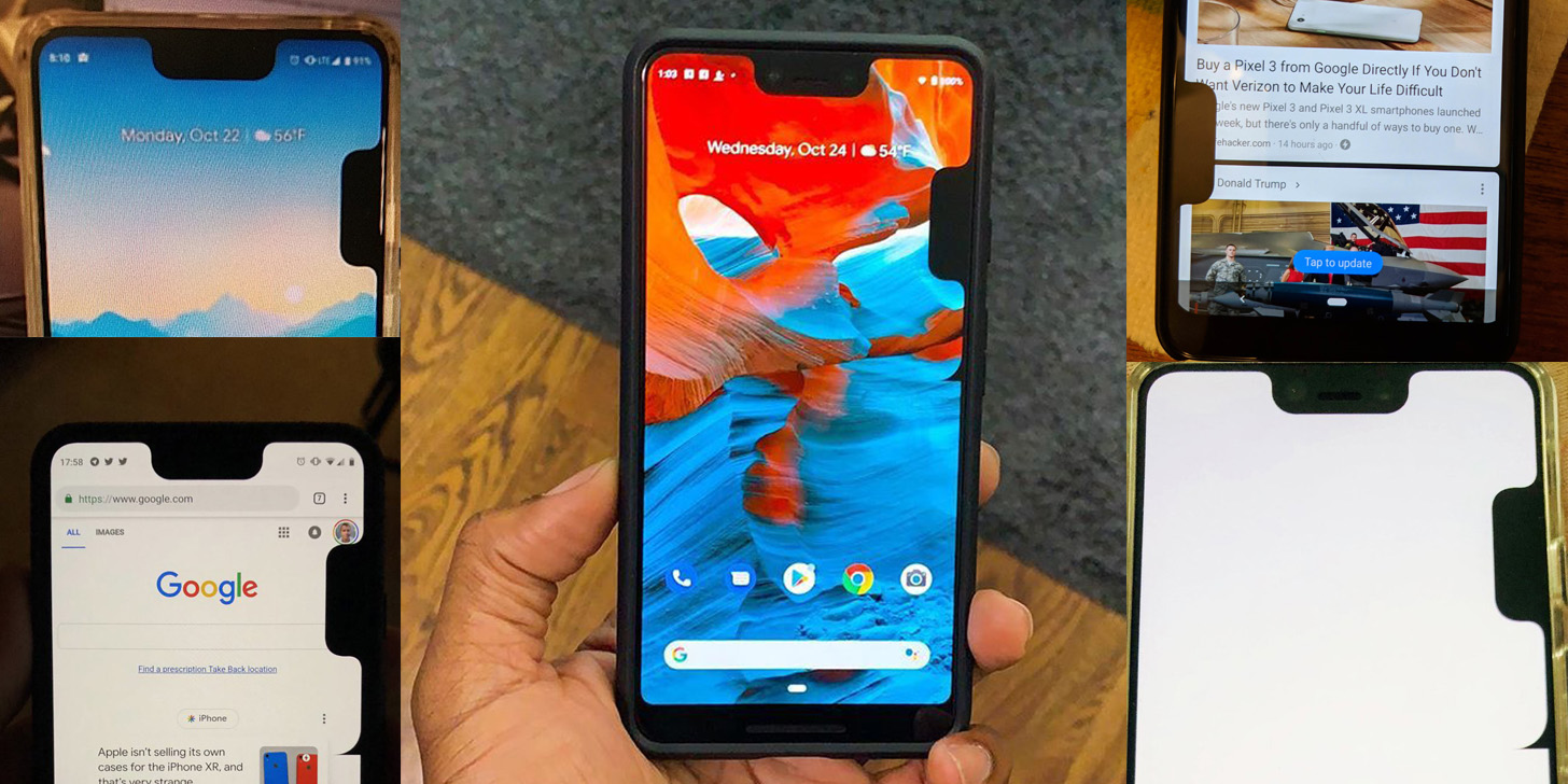 Pixel 3 XL bug adds a second notch, cause unknown - 9to5Google