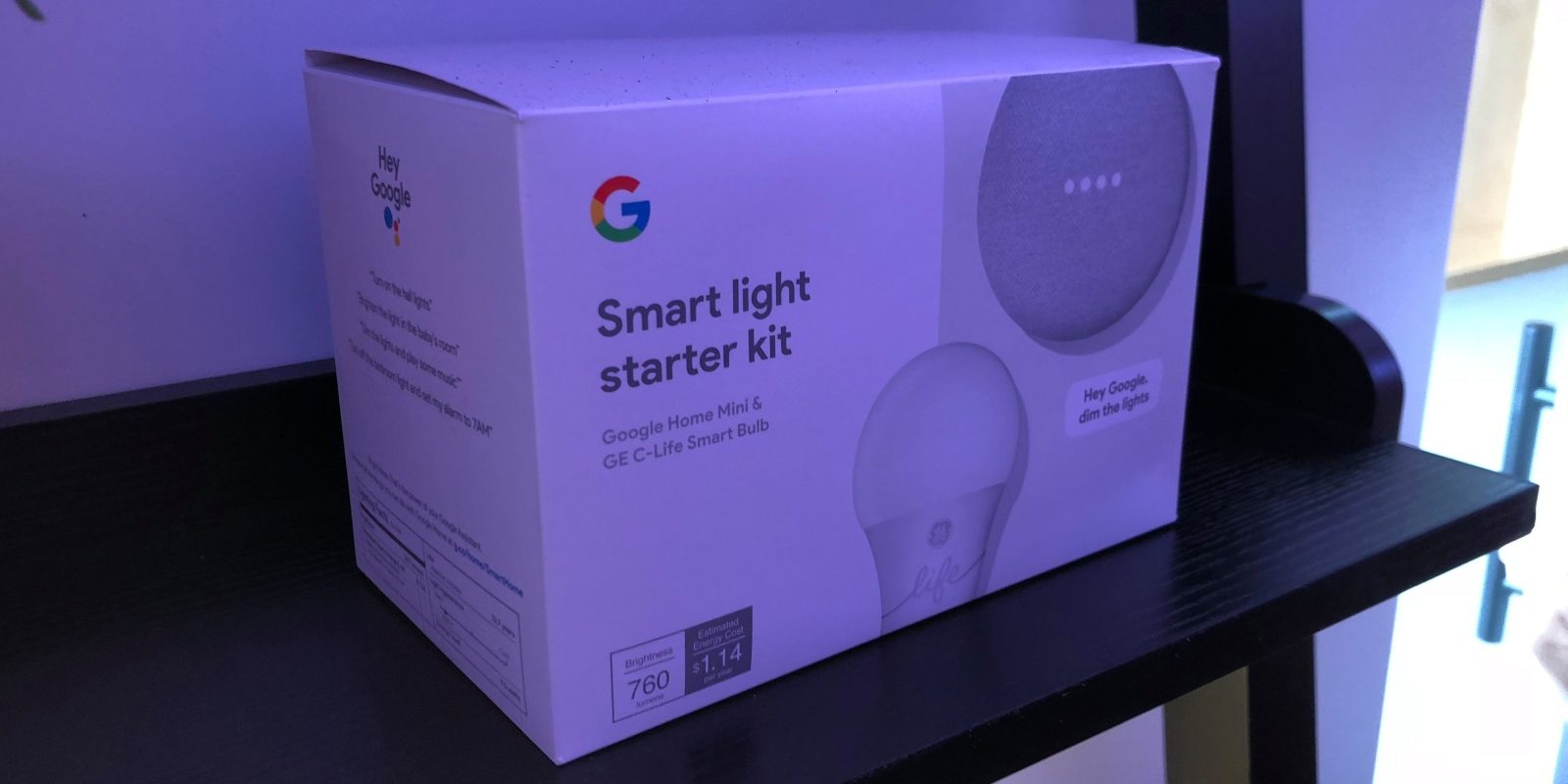 C by GE bulb and Google Home Mini