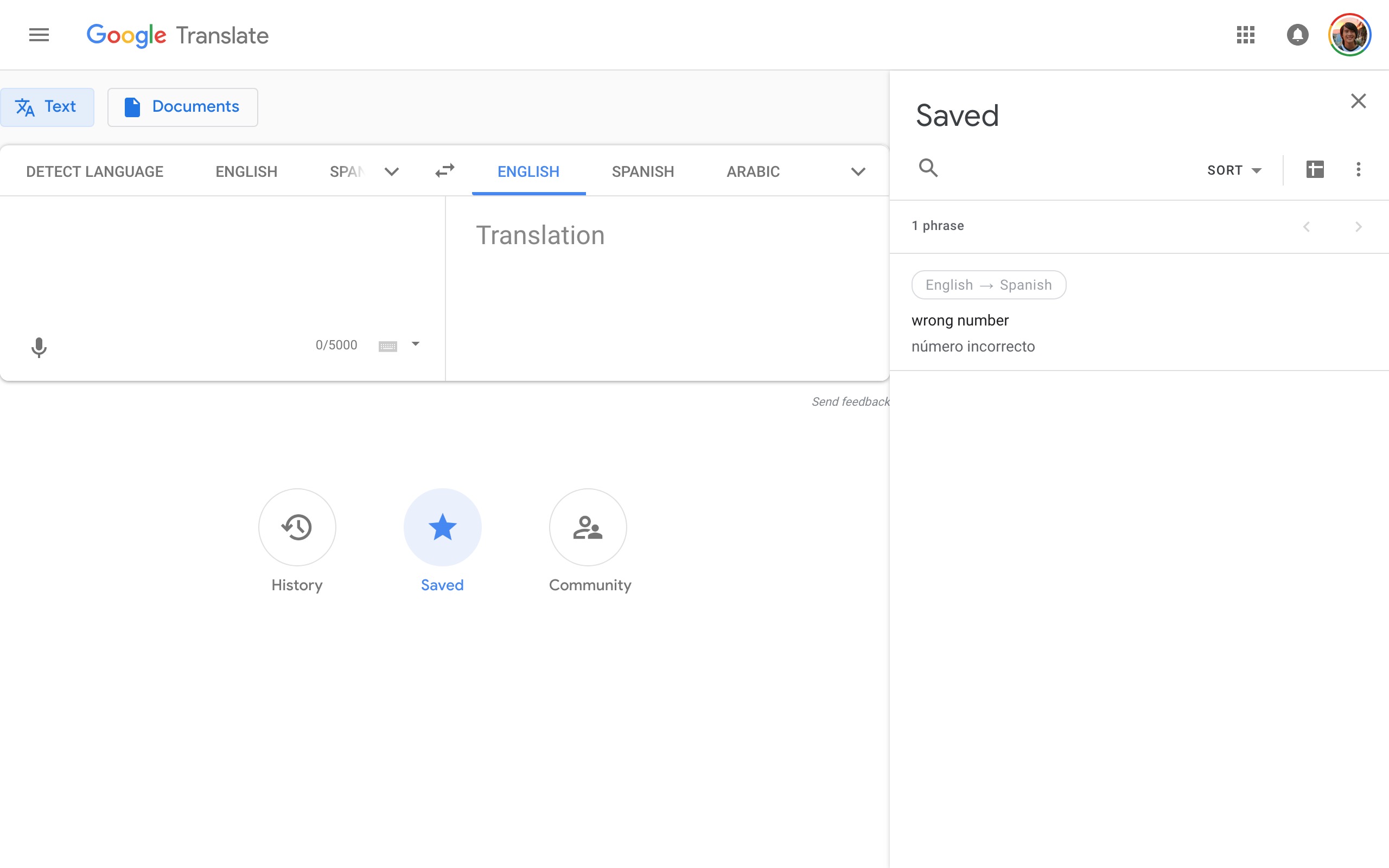 Google Translate Material Theme