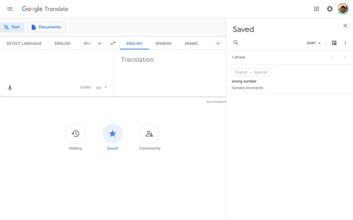 Google Translate Material Theme