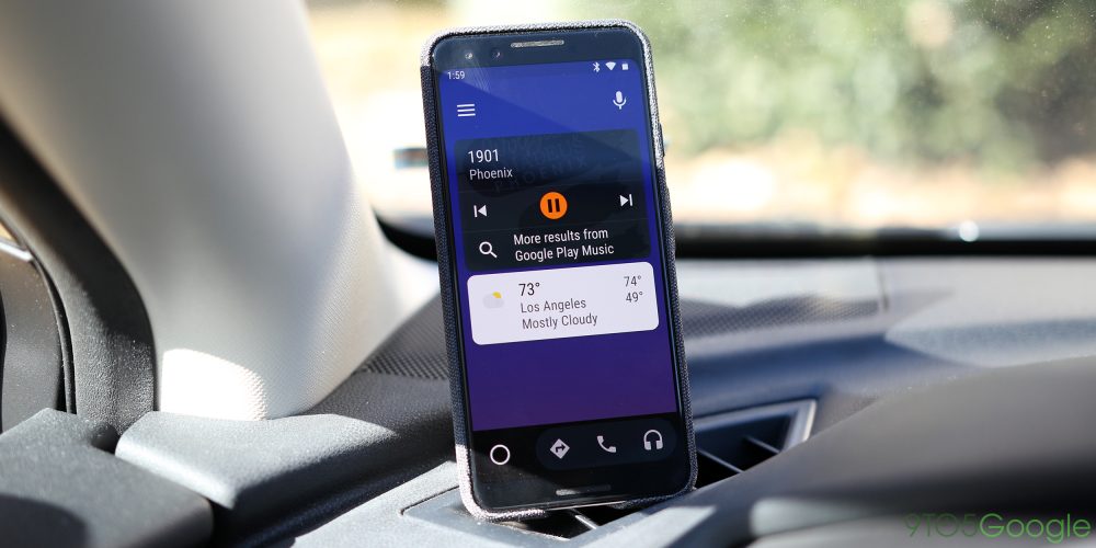 Android Auto برای صفحه نمایش گوشی