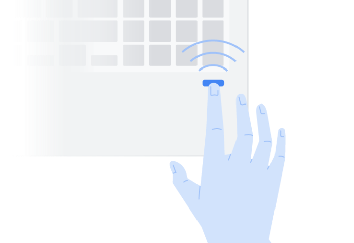 Chrome OS Fingerprint Scanner Laptop