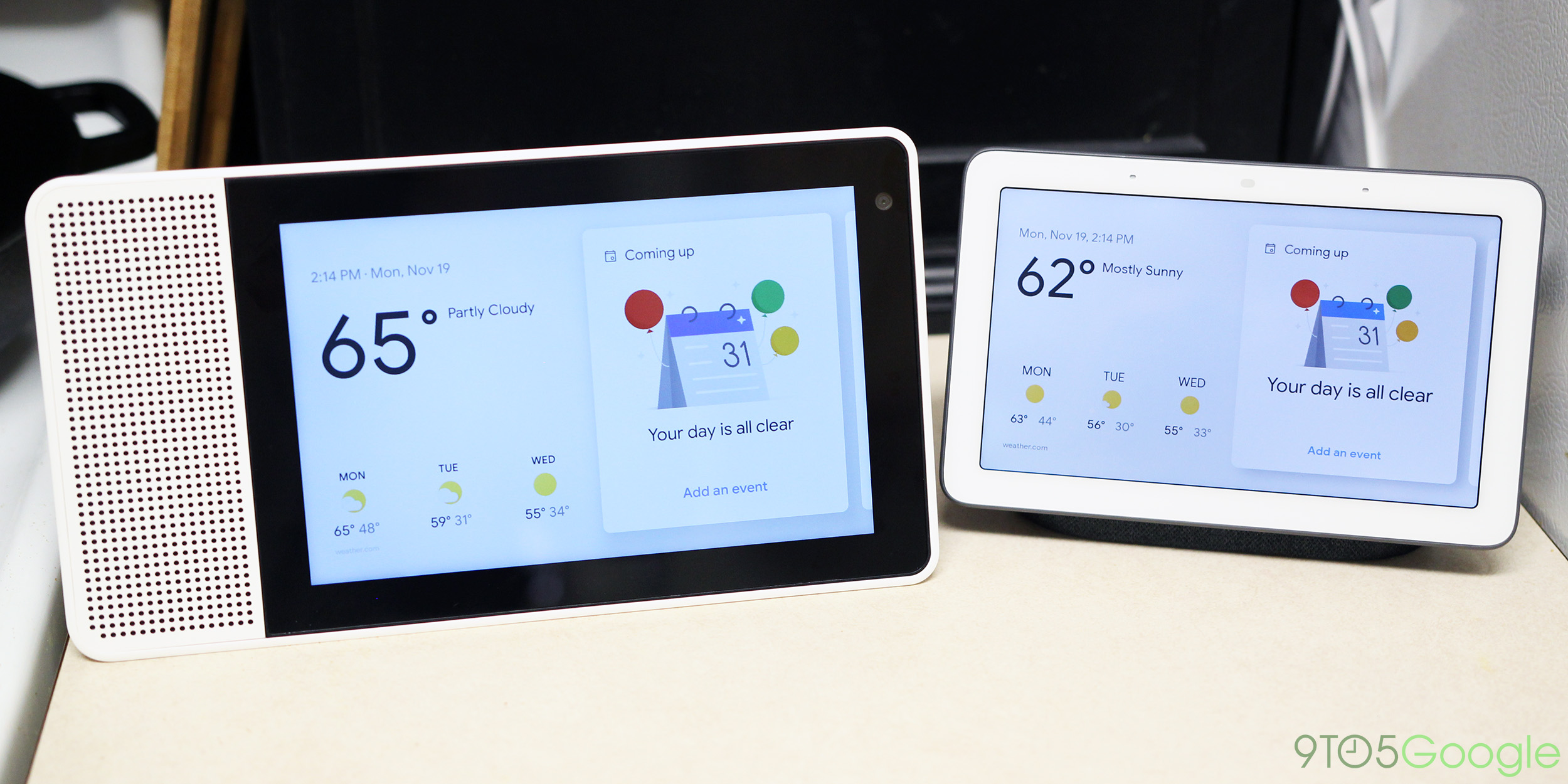 google home hub vs lenovo smart display 10