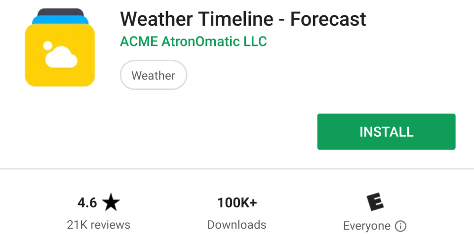 Weather Timeline new developer plans