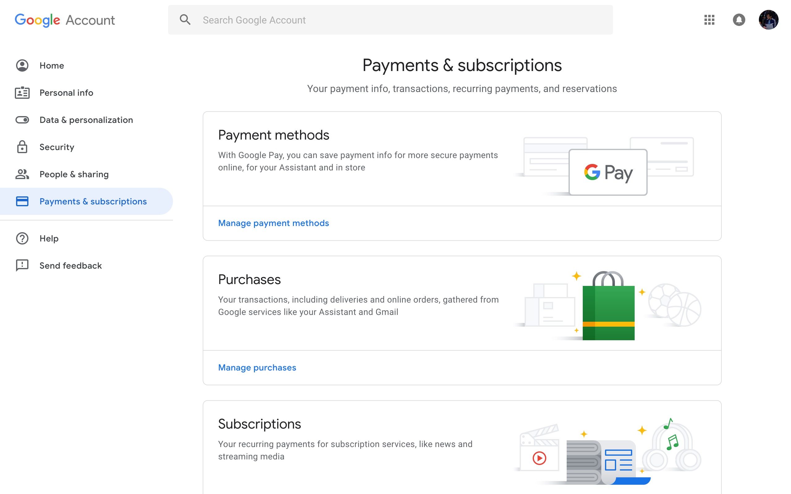 Google Account settings on the web revamped with Google Material Theme ...