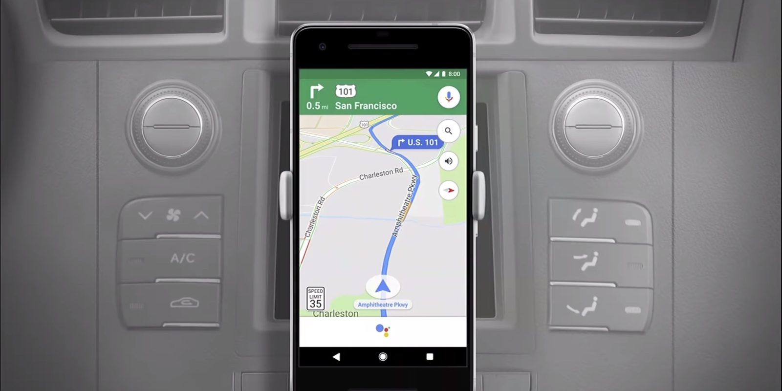 Google Assistant Maps navigation