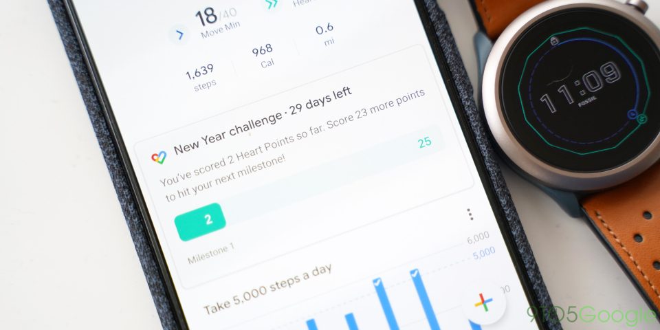 google fit new year challenge