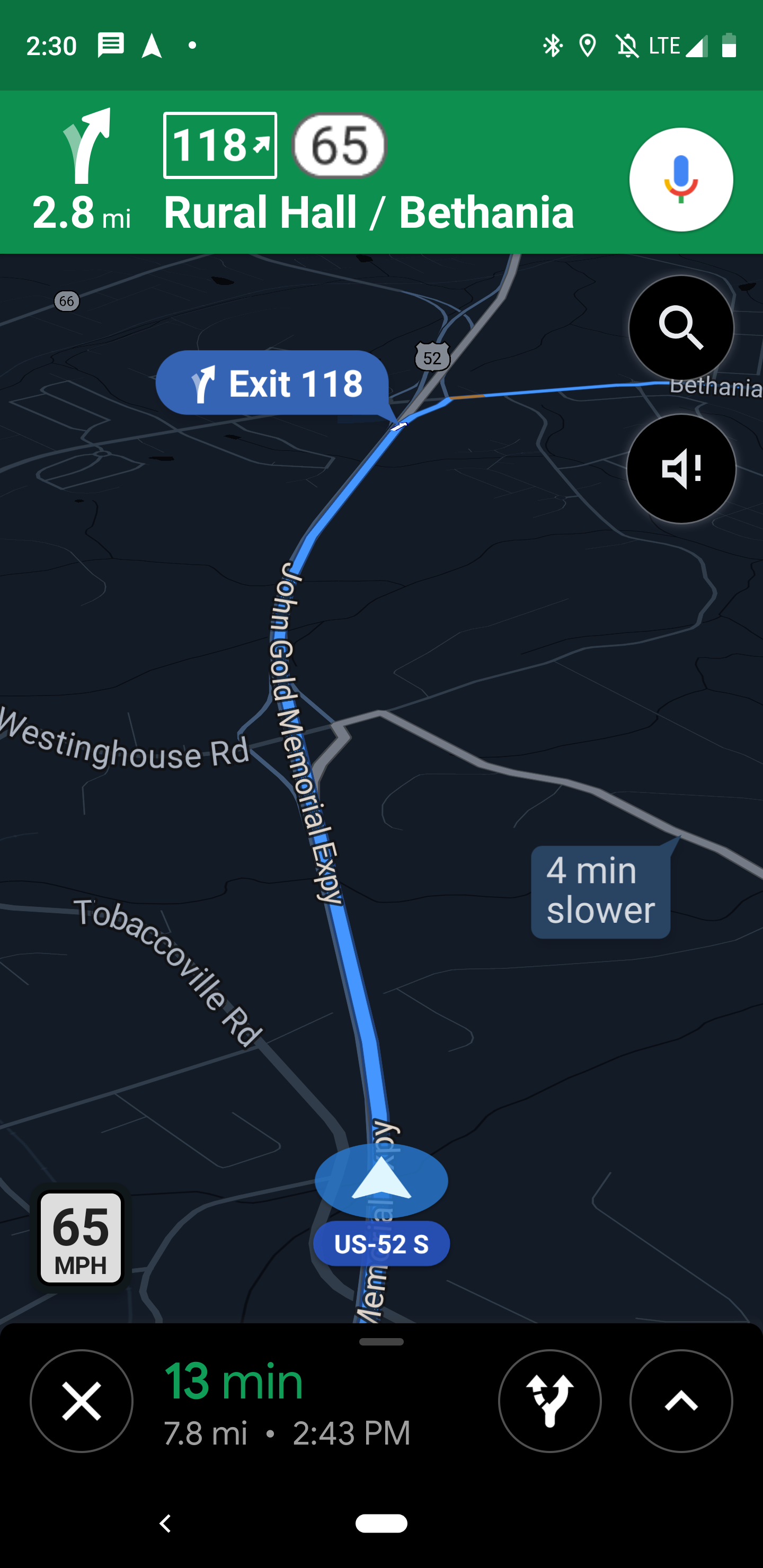 Google Maps indicador del límite de velocidad