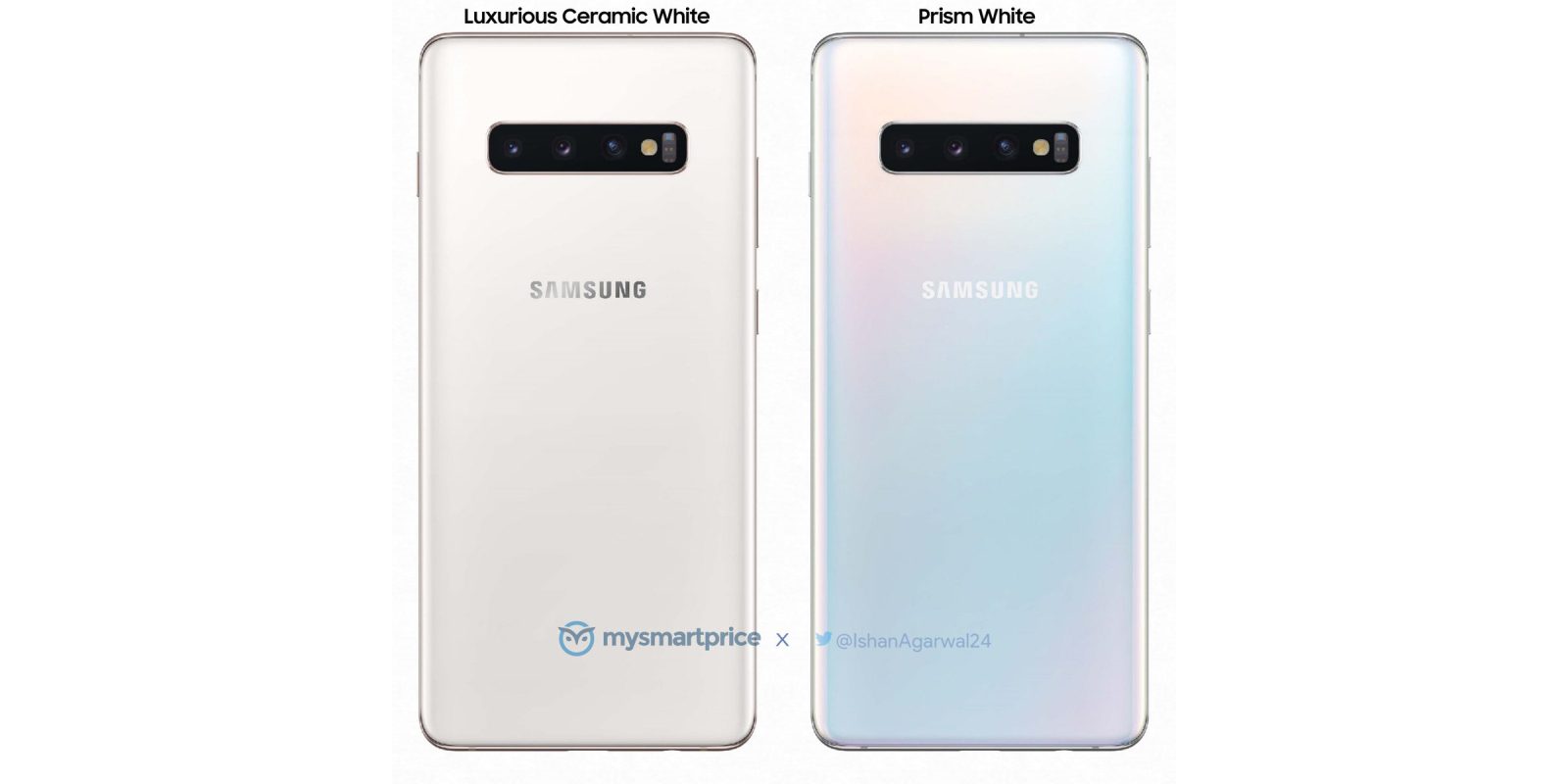 Press Renders Leak Of Ceramic White Samsung Galaxy S10 9to5google
