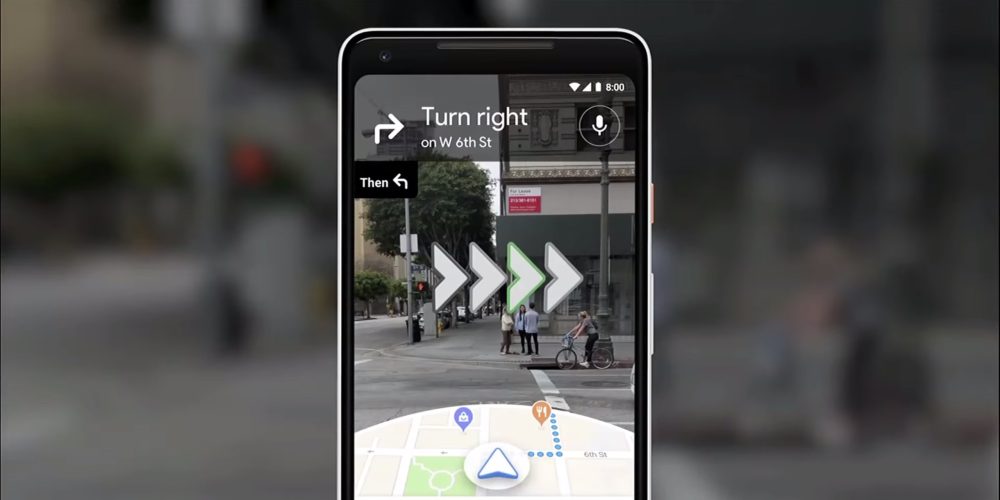 Navigating Google Maps AR