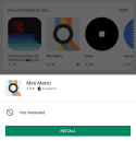 Google Play Store Tap and Hold