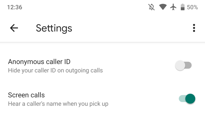 hide Google Voice number