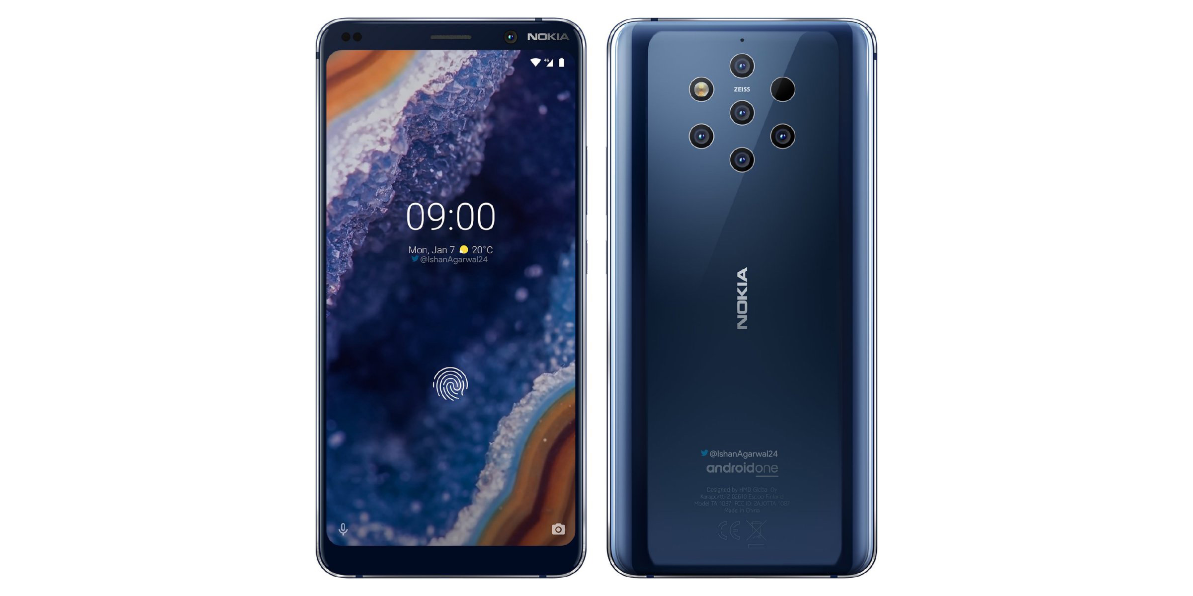 Nokia 9 PureView front and back