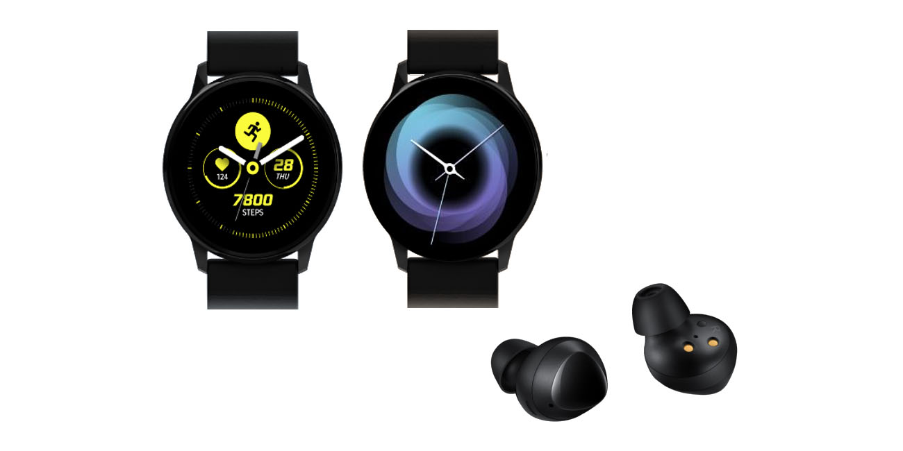 Samsung Galaxy Watch Active leak off One on a smartwatch, new Galaxy Buds images