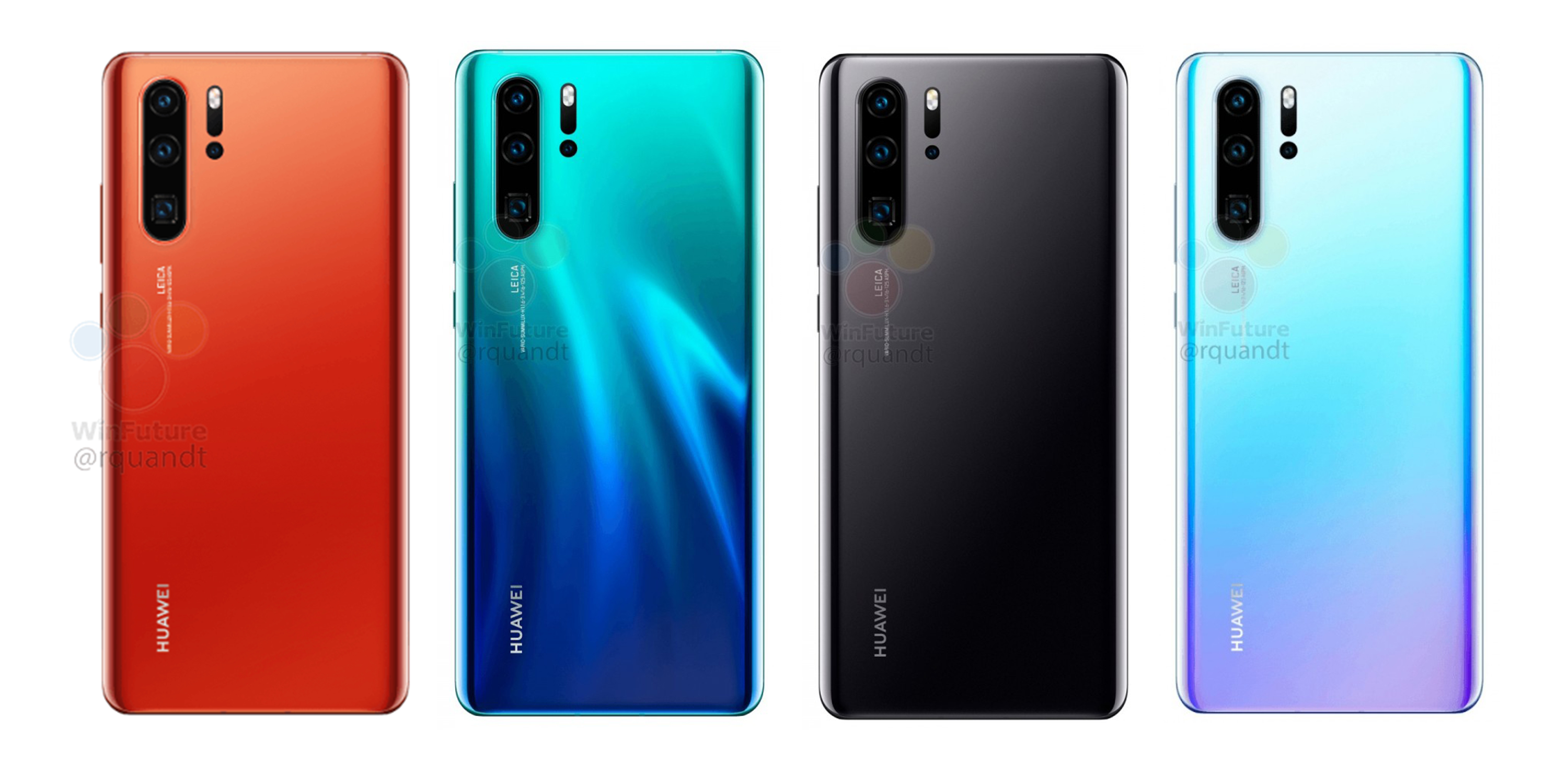 Huawei P30 and P30 Pro full specs leak giving us an even bigger picture w/ new colors - 9to5Google