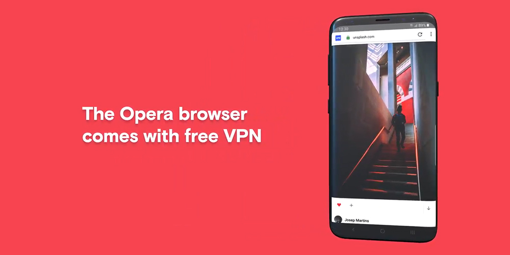 Opera Android free VPN