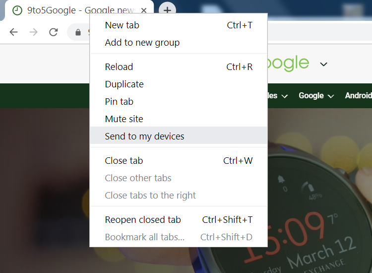 Android close Tab. Chrome log.