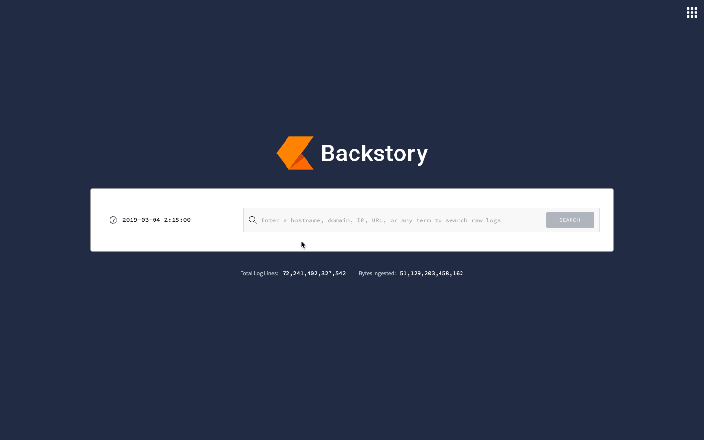 Chronicle Backstory security platform