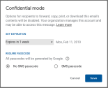 Gmail Confidential Mode launch
