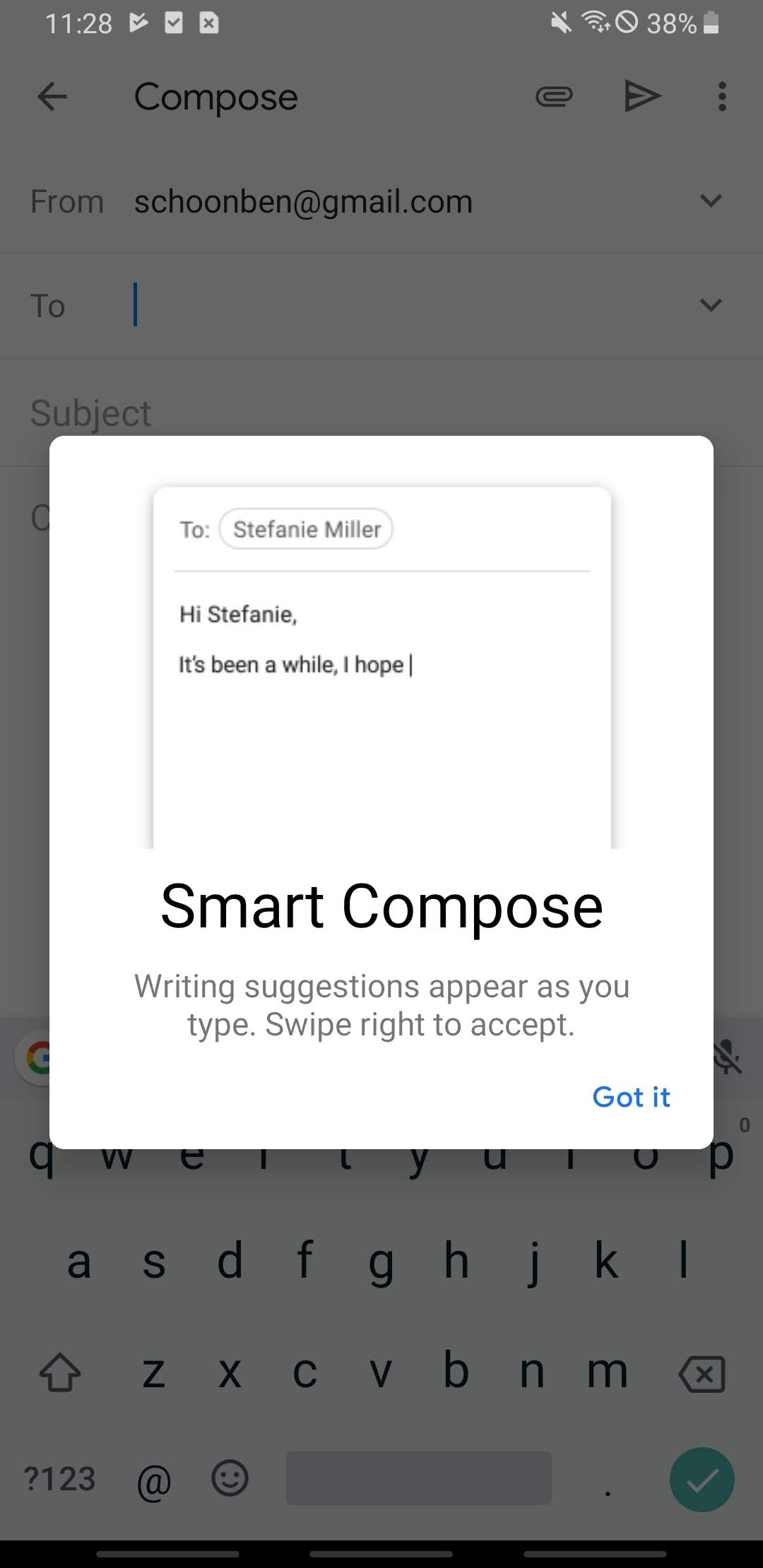 Gmail Smart Compose Rolling Out To All Android Devices - 9to5Google